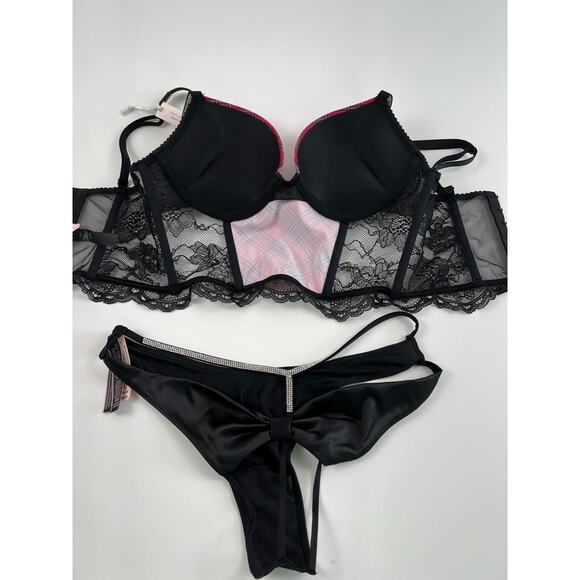 Victoria’s Secret Very Sexy Push Up Bra & Brazilian Bottom Set 34C / S - Picture 9 of 14